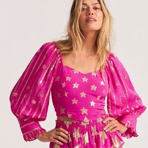 LOVE SHACK FANCY new with tags very berry blaze top! 🍓